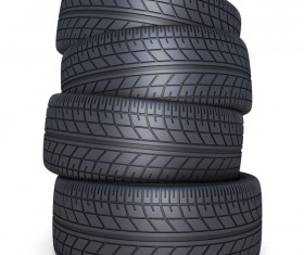 Stacked car tires Stock Photo 03