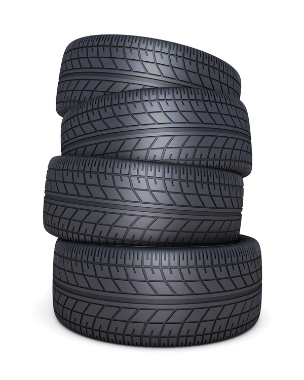 Stacked car tires Stock Photo 03