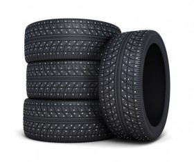 Stacked car tires Stock Photo 04