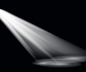 Stage light effect spotlight vector illustration 07
