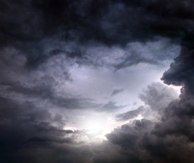 Stormy weather natural landscape Stock Photo