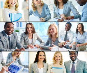 Successful business people working in the office HD picture 01