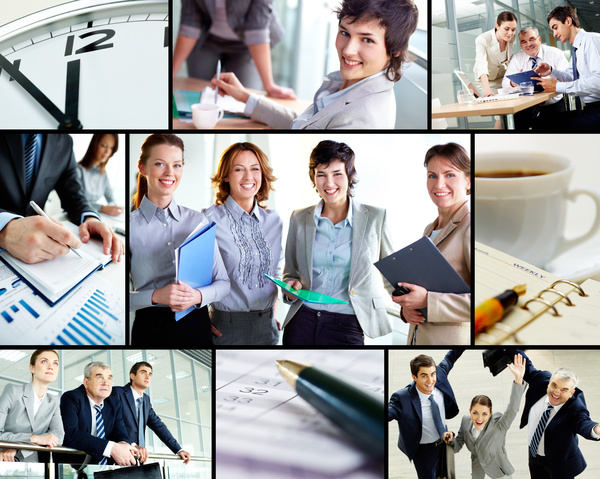 Successful business people working in the office HD picture 03