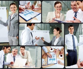 Successful business people working in the office HD picture 04