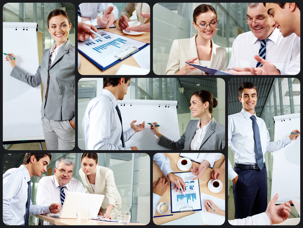 Successful business people working in the office HD picture 04