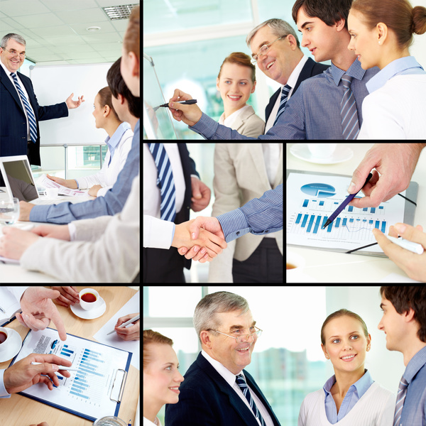 Successful business people working in the office HD picture 05
