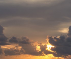 Sunset clouds Stock Photo