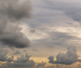 Sunset over the sky Stock Photo