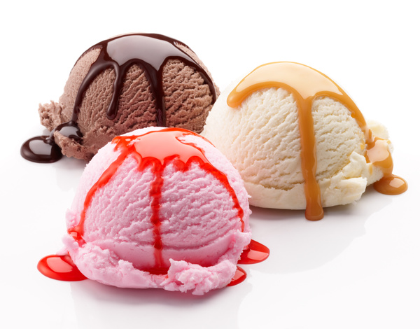 Sweet and delicious delicious ice cream Stock Photo