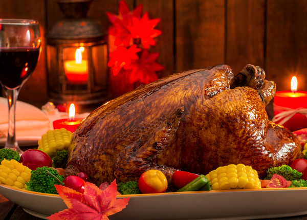 Thanksgiving dinner toast turkey Stock Photo