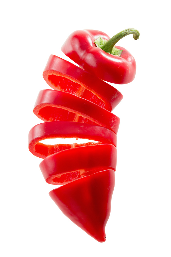 The shape of red pepper Stock Photo