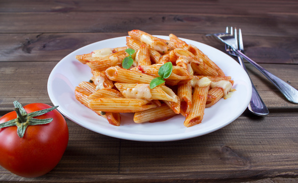 Delicious Italian pasta Stock Photo