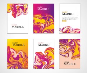 Vector marble texture brochure and book cover 04