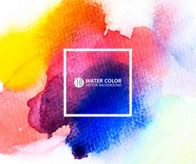 Water color paint vector background 03