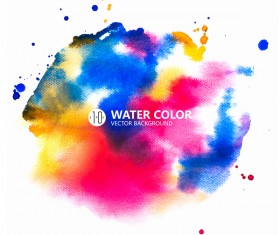 Water color paint vector background 10