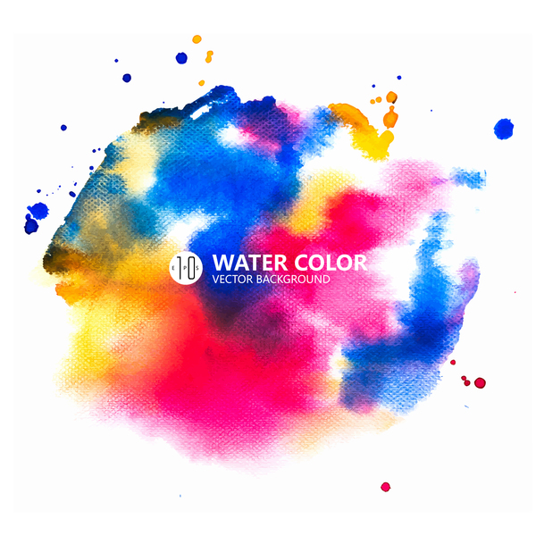 Water color paint vector background 10