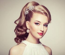 Wearing jewelry beautiful young female fashion HD picture 02