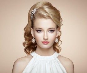 Wearing jewelry beautiful young female fashion HD picture 04