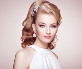 Wearing jewelry beautiful young female fashion HD picture 06