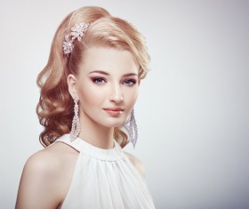 Wearing jewelry beautiful young female fashion HD picture 07