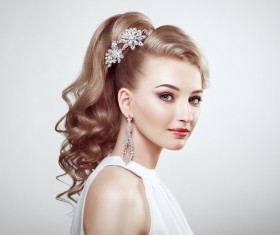 Wearing jewelry beautiful young female fashion HD picture 08