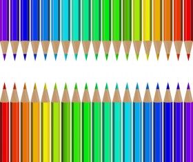 Welcome back to school backgrouns with colored pencils vector 02