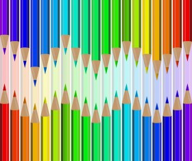 Welcome back to school backgrouns with colored pencils vector 06