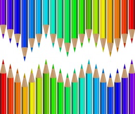 Welcome back to school backgrouns with colored pencils vector 10