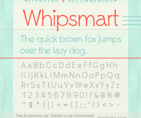 Whipsmart Font fonts pack