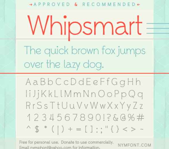 Whipsmart Font fonts pack