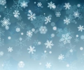 White snowflake with lights dots background vector 01