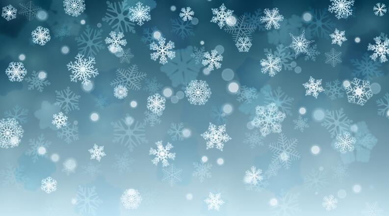 White snowflake with lights dots background vector 01