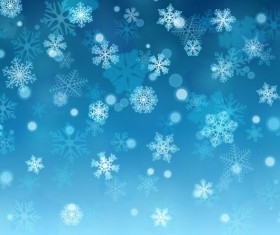 White snowflake with lights dots background vector 02
