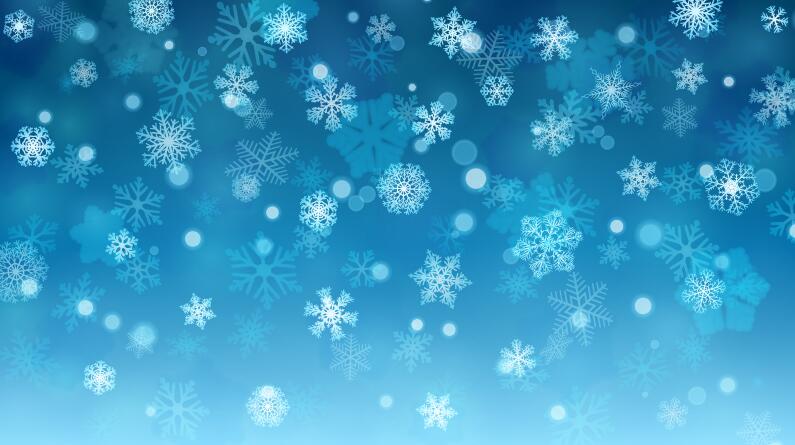 White snowflake with lights dots background vector 02