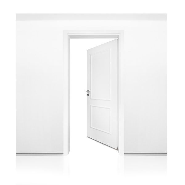 White wall with white door HD picture