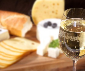 Wines with cheese background Stock Photo 01