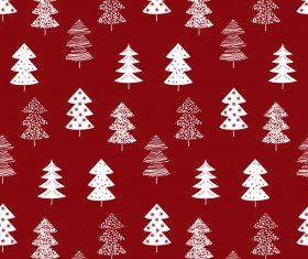 Winter tree seamless pattern vector 01