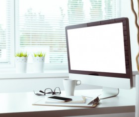 Working table with computer HD picture 04