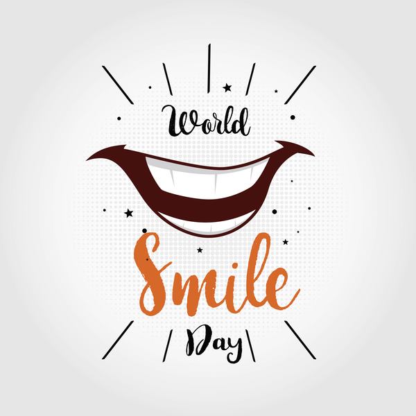 World smile day vector psoter design 03