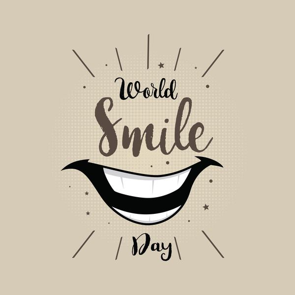 World smile day vector psoter design 04