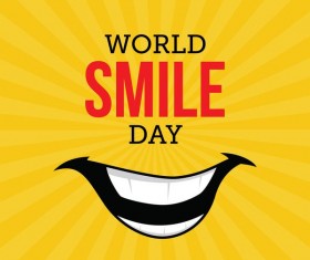 World smile day vector psoter design 05