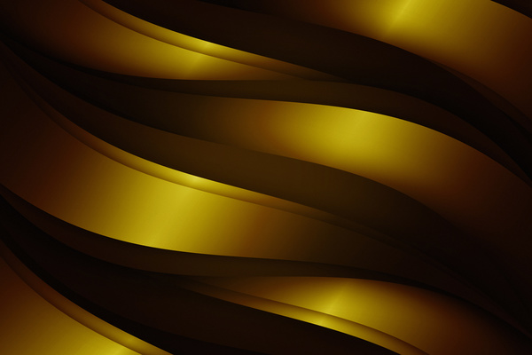 Yellow-black elements abstract waves backgrounds 01