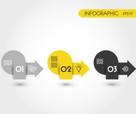 Yellow with black infographic vector template set 24