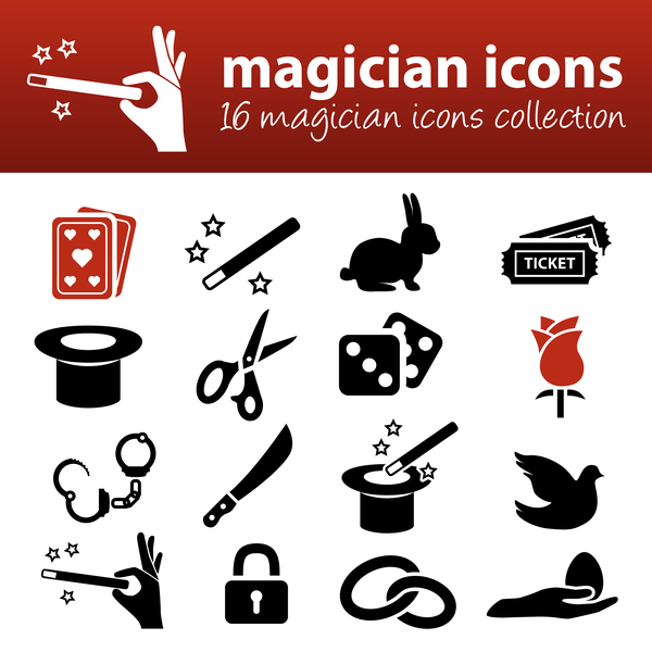 15 kind magicial icons set