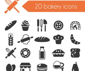 20 kind bakery icons
