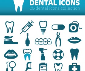 20 kind dental icons