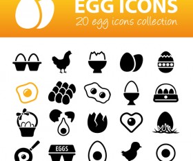20 kind egg icons
