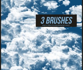 3 Kind Clouds photoshop brushes
