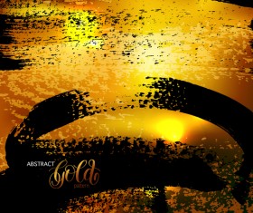 Abstract golden pattern vector design 12