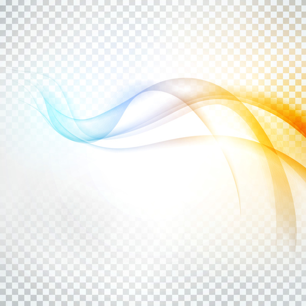 Abstract wavy lines illustration vector 02